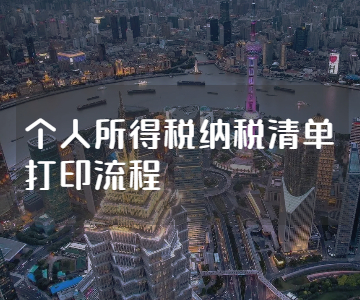 个人所得税纳税清单打印流程