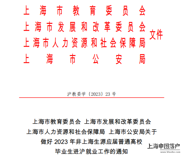上海落户政策有变！2023年应届生注意了(1)-上海申图落户